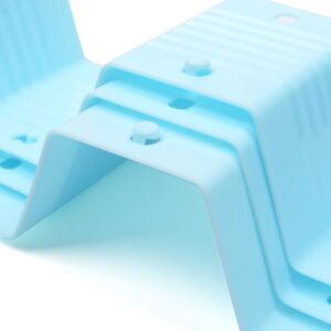 Honeycomb Underwear Innerwear Socks Organizer Drawer Clapboard Closet Divider 8 Straps (18 compartment, Blue, Plastic, Made in India)