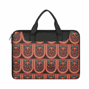 Laptop Sleeve Bag 13" to 15.6 inch for Women Jute and Vegan Leather Office Everyday Handbags