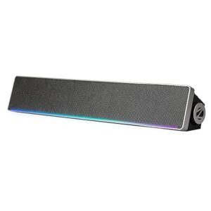 102, Wireless Bluetooth Soundbar, 16 Watts, Upto 8 Hours Playback, Powerful Dual Drivers, Dual Passive Radiators, Call Function, RGB LED, TWS | BTv5.3 | USB | AUX | Msd