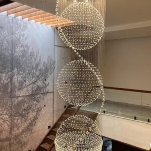 Metal Enterprises Spiral Modern Ceiling Light Fixture Contemporary Chandelier - 8feet (13lamp)