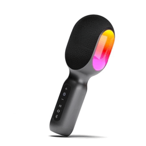 2 Wireless Bluetooth Karaoke Mic with 10W Speaker,Upto 10 Hour Playtime, Dynamic RGB Lights, Music Recording, Duet Singing, Mini Karaoke Machine for Car Travel, Fast Charging