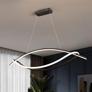 102 Cm |Height Adjustable | 3 Light Mode | Modern LED Ceiling Chandelier for Living Room, Dining, Bedroom, Hall, Kitchen, Office,Luxury Decorative Lighting