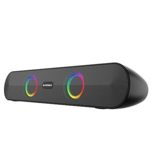 165 with 10 Hrs Playtime, Dual 52mm Dynamic Driver, Mic for Receiving Calls, 16 W Bluetooth Soundbar (Black, 2.0 Channel)