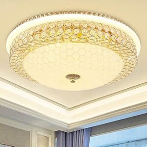 Elegant Crystal Chandelier Ceiling Light - Stunning 16-inch Fixture with Color Changing LED Lights Ideal for Living Rooms, Dining Areas or bedrooms
