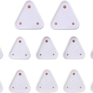 12 Piece Baby Safety Child Proofing Electric Socket Plug Guards Switch Board Cover with Removal Pin (White)