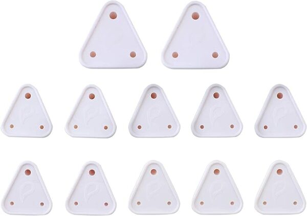 12 Piece Baby Safety Child Proofing Electric Socket Plug Guards Switch Board Cover with Removal Pin (White)