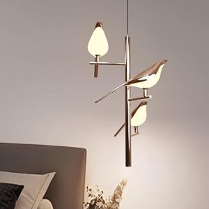 20 Watt Blissful Birds LED Hanging Ceiling Lamps Pendant Light for Bedroom| Living Room| Restaurants| Dining| Coffee Shop| Home and Office 3 Light Mode (Warm| Natural & Cold White)