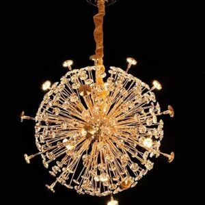 Crystal Chandelier for Living Room Bedroom Office Jhoomar Glass Crystal Big Size Jhumar Modern Ceiling Light (Corona, Extra Large)