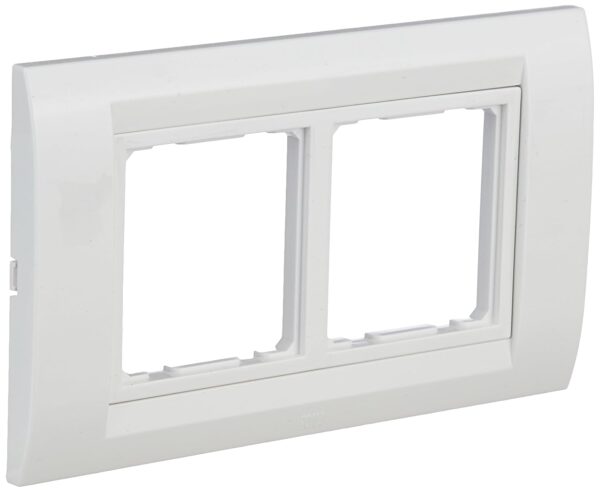 Polycarbonate 4 Module Tresa Plate (Standard Size, White) (Pack of 4)