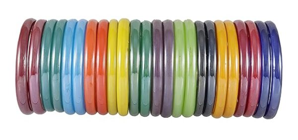 NewMakeInIndia Women's Glass Bangles Set -Pack of 24