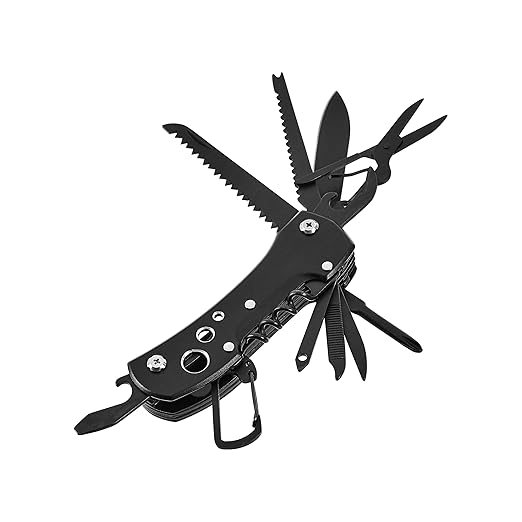 5-in-1 Multi-Tool Pocket Knife with Nylon Sheath
