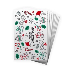 Wrapping Paper Decorative Festive Crafting Christmas Gift for Friends, Set of 60