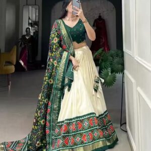 Print Dola Silk Partywear Lehenga Choli
