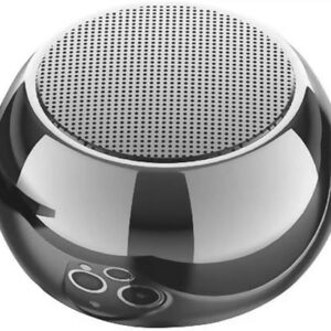 Mini Boost 4 Bluetooth Speaker 4D Mini Electroplating Round Steel Speaker - Multicolor - Pack of 1