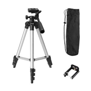 Adjustable Aluminium Alloy Tripod Stand Holder for Mobile Phones & Camera, 350 mm -1020 mm, 1/4 inch Screw + Mobile Holder Bracket