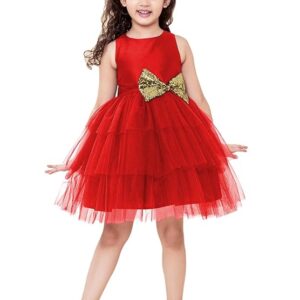 Girl Fit and Flare Knee-Length Dress