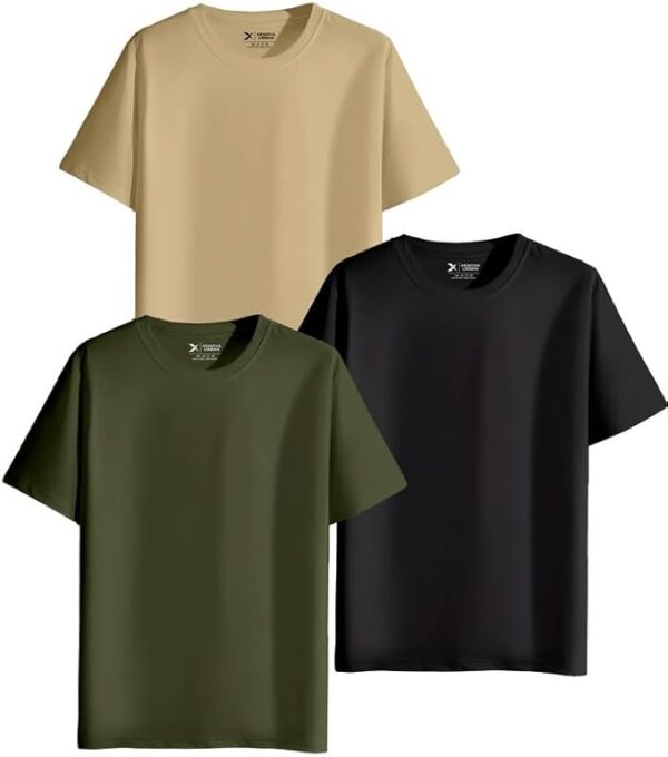 Unisex Regular Cotton Combo of 3 Solid Color Tshirt