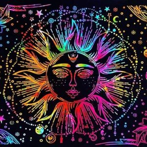 Tapestry Mandala Ombre Tapestry Wall Hanging Cotton Wall Tapestry Wall Hanging Tapestry (Multicolour 14, Twin (84x54 Inches))
