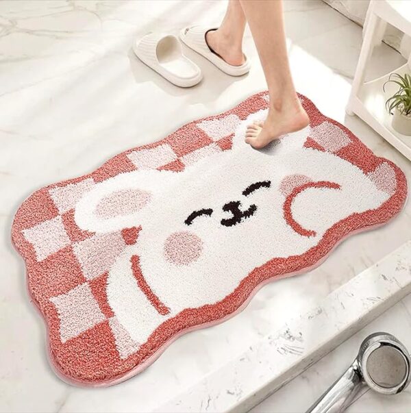 Super Soft Anti Skid (40x60 cm) Super Absorbent Mats Microfibre 2000 GSM Door Mats for Home/Bathroom/Bedroom/Kitchen/Floor Mat (Pack of 1)