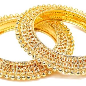 Latest Gold Plated Set of 2 Stylish Traditional Bangle for Women