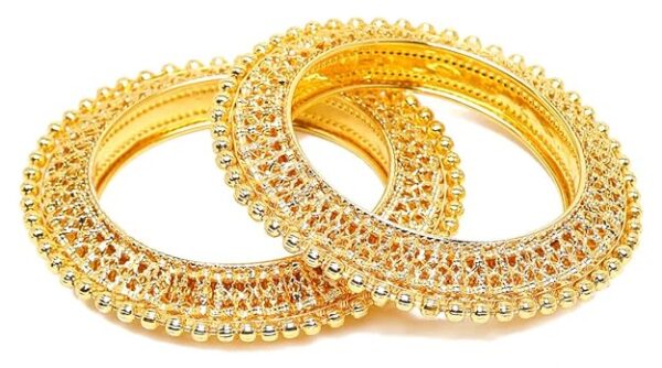 Latest Gold Plated Set of 2 Stylish Traditional Bangle for Women