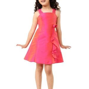 (ALL THINGS UBER NICE) Baby-Girls Fit and Flare Knee Length Dress
