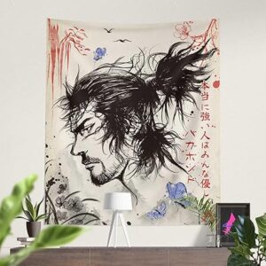 Printed Anime Tapestry, Anime Theme Backdrop for Wall Hanging Home Decor Bedroom Living Room - 58 X 48 Inches