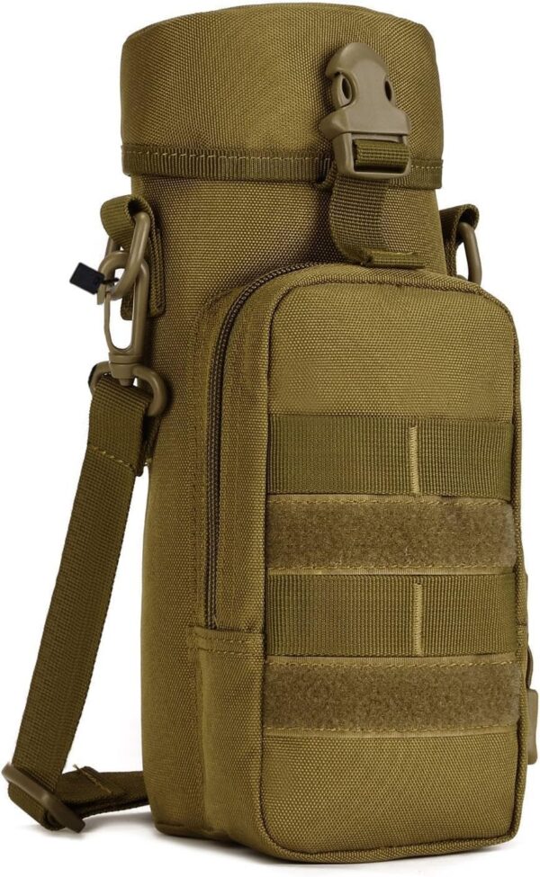 Holder Military Drinking Bottle Bag Molle 1000D Nylon Kettle Water Durable Bottle Carrier for Camping Hiking Cycling