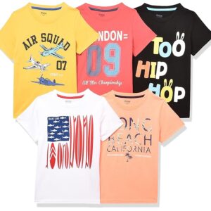 Max Boy Cotton Printed Regular Fit Tshirt
