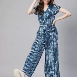 Rayon Printed Jumpsuit for Women