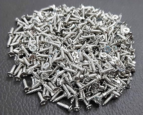2mm Dia for Small Furniture, Instruments, Projects and DIY -480pcs (M2x8mm, Silver)