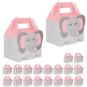 20 Pcs Elephant Printed Decorative Folding Paper Gift Boxes | For Diwali Wedding, Return Gifts, Engagement, Birthday, Dry Fruits, Chocolate, Invitation (Multicolor)