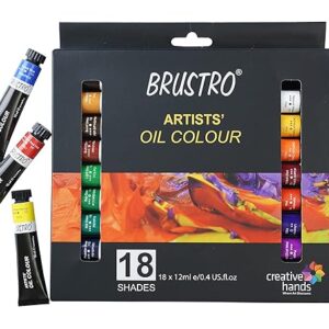 Oil Colour Paint Set of 18 Colours X 12ML Tubes