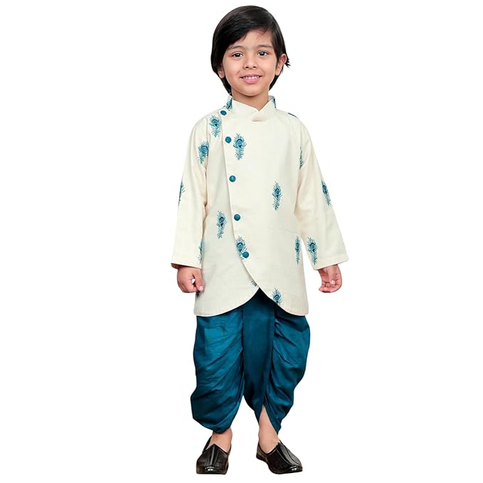 Elegant Traditional Dhoti Kurta Set for Baby Boys ? Soft Cotton Ethnic Dress for Festivals ? Comfortable Indian Outfit for Infants & Toddlers