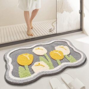 ?Super Soft Anti Skid (40x60 cm) Super Absorbent Mats Microfibre 2000 GSM Mat for Bathroom/Bedroom/Kitchen/Door Mat/Floor Mat Pack of 1