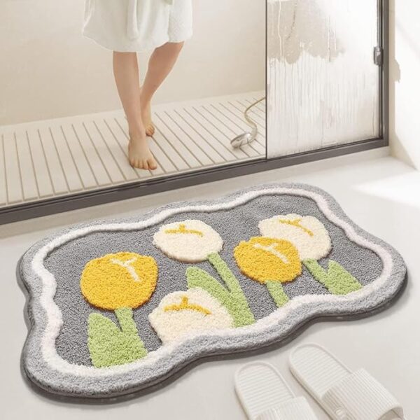 ?Super Soft Anti Skid (40x60 cm) Super Absorbent Mats Microfibre 2000 GSM Mat for Bathroom/Bedroom/Kitchen/Door Mat/Floor Mat Pack of 1