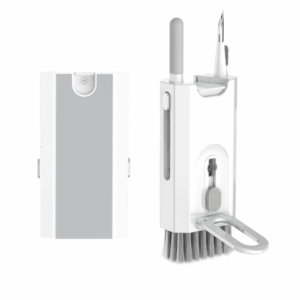 ortable 8-in-1 Cleaning Kit for Laptop, Mobile, iPhone, Airpods, Earbuds, Keyboard | Metal Tip Cleaning Pen | Keycap Puller | Cleaning Cloth (White)
