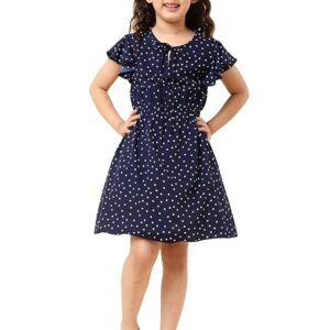 (ALL THINGS UBER NICE) Girls Skater Knee Length Casual Dress
