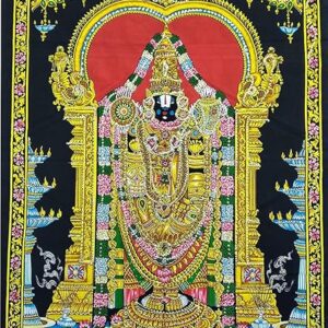 Tirupati Balaji Venkateshwara Swamy Cotton Wall Tapestry for Home & Office D?cor and Pooja Room (40X30IN)- SPPOSTER002