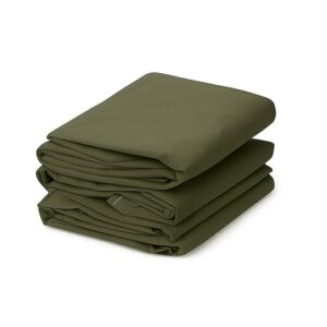 Heavy Duty Canvas Tarpaulin 600 GSM ? 100% Water Repellent, UV Resistant, Tearproof, Multipurpose Truck, Garden, Construction & Outdoor Cover with Reinforced Eyelets (Grey, 6 X 6 FT)