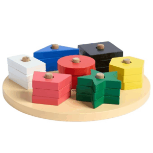 Wooden Shape & Color Sorting Toy | Shape Sorter Toys for 2,3,4 Years Old | Matching Game | Birthday Return Gifts for Kids | Puzzles for Kids