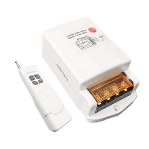 Wireless Remote Controlled Electrical Switch, 220V On/Off Switch with 1km Range for Tubewell, Pump, Motors, etc (3.5kW), White