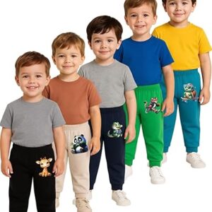 Cotton Pyjamas with All Over Print for Baby Boys Unisex (Bright Colors)(Regular Fit)(Pack of 5)