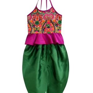 Girl's Full Length Ethnicwear Indo Western Party Dress