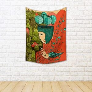 Mother Nature Canvas Fabric Painting Tapestry | Wall Art Hanging 24 x 33.4 inch (61 x 85 cms)