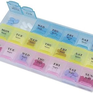 Organizer Reminder Storage Box for 7 Days, 3 Layer Pillbox
