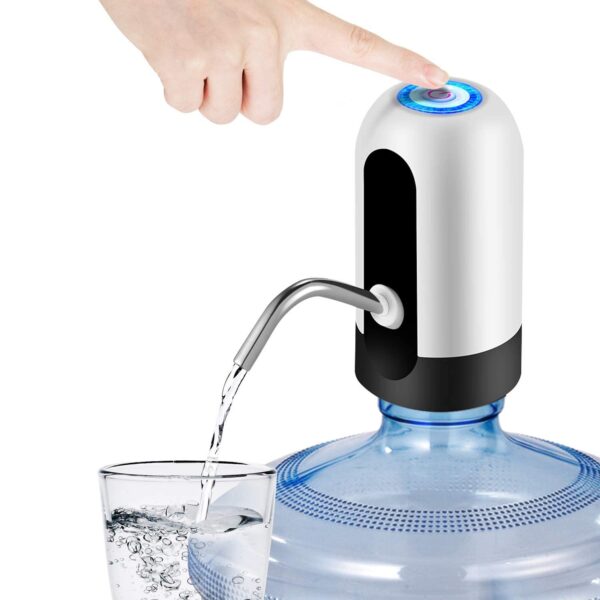 Electric Water & Oil Dispenser Pump for 20 Litre Bottle | Automatic Water Can Dispenser with Tap | USB Rechargeable Bottle Pump for Home, Kitchen, Office | Portable 20L Water/Oil Pump