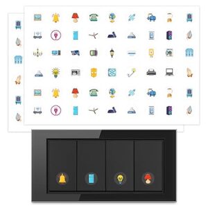 600 Switch Board Stickers - Luxury Vinyl Decals for Electric Switches, Lights & Fans - Home Decor Wall Switch Covers with 38+ Designs - Easy Self-Adhesive Installation