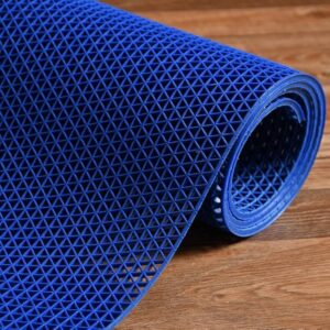Rubber Anti Skid & Multipurpose Bathroom Mat | Shower Mat | Carpet | Rugs | Rainmat | Swimming Pool Mat || (Blue, 4x2 Feet)