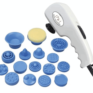 Corded Electric BL-182-PR Pro Massage Apparatus with 17 Attachments for Pain Relief (White)